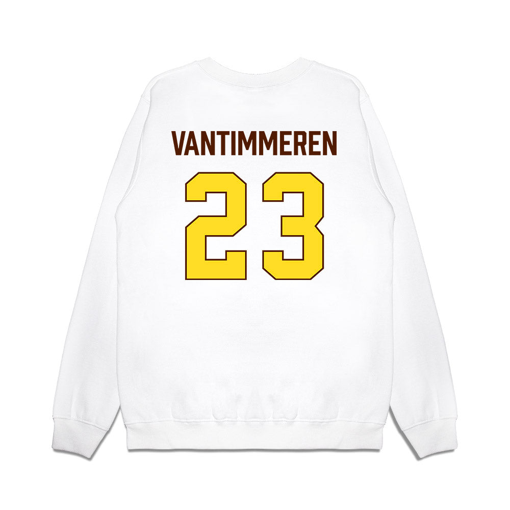 Western Michigan - NCAA Women's Basketball : Emily Vantimmeren - Vintage Basketball Premium Crewneck Sweatshirt-1