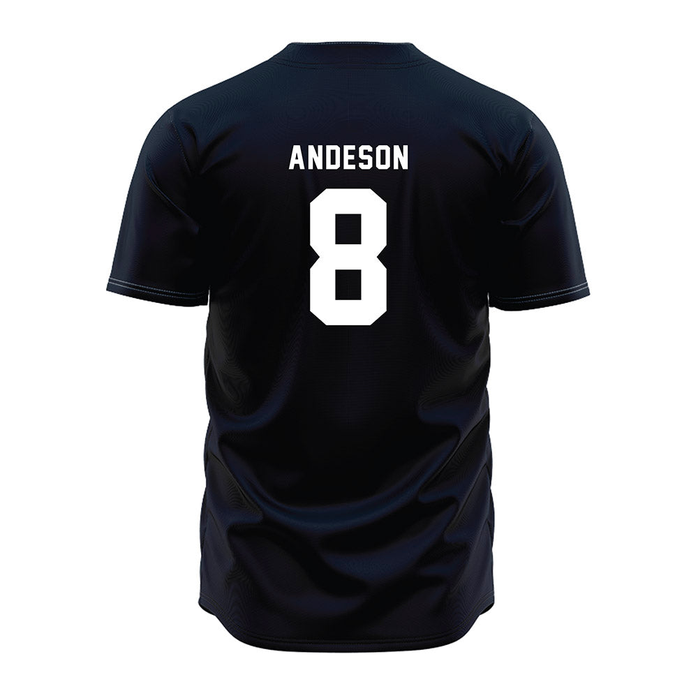 Penn State - NCAA Baseball : Michael Andeson - Navy Jersey-1