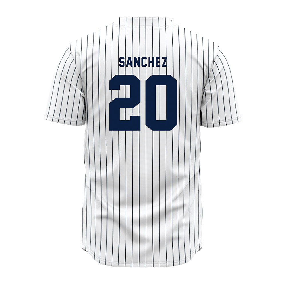 Penn State - NCAA Baseball : Frankie Sanchez - Pinstripe Jersey-1