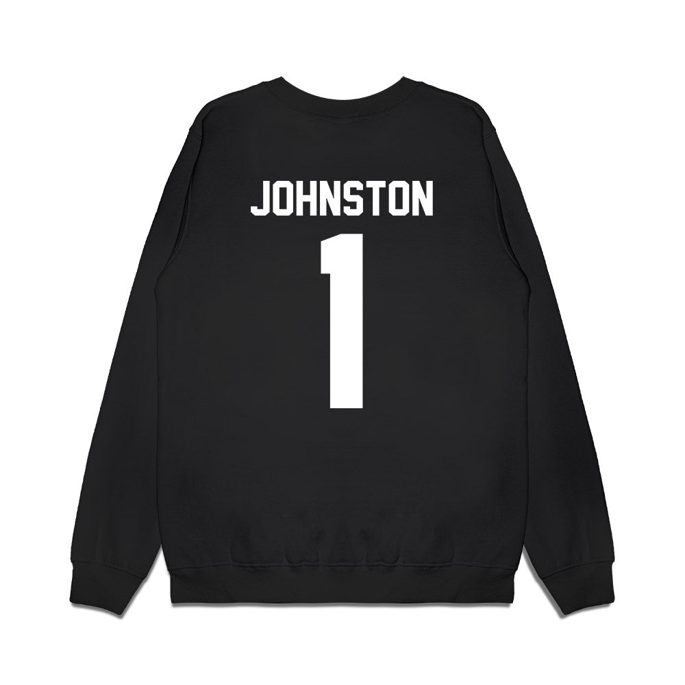 Furman - NCAA Men's Basketball : Charles Johnston - Vintage Basketball Premium Crewneck Sweatshirt-1