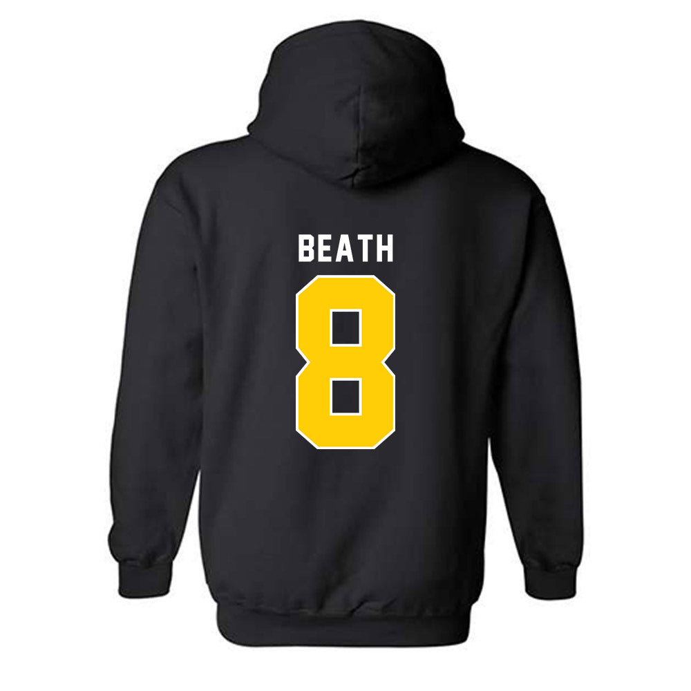 UCSD - NCAA Men's Basketball : Leo Beath - Vintage Shersey Hooded Sweatshirt-1