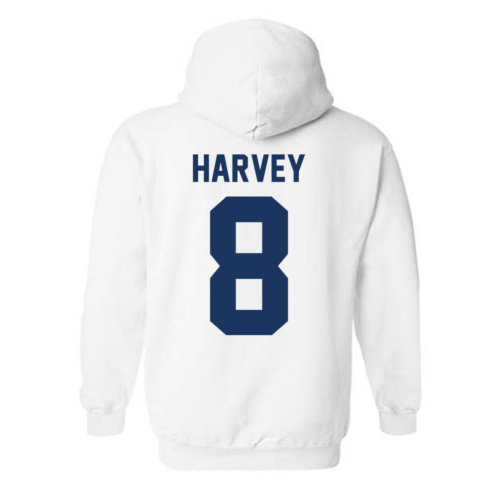 Monmouth - NCAA Men's Basketball : OMarion Harvey - Vintage Shersey Hooded Sweatshirt-1