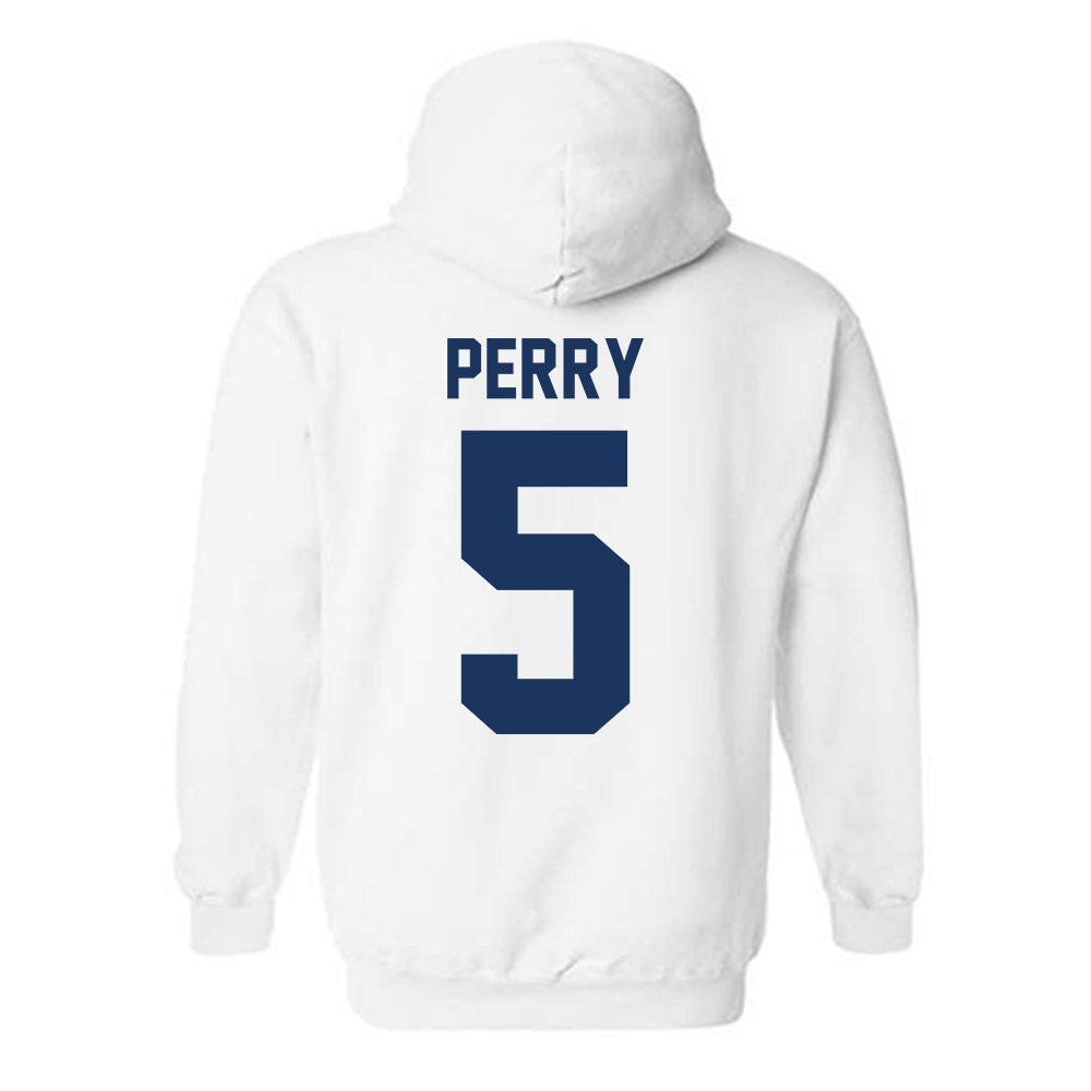 Monmouth - NCAA Men's Basketball : Dylan Perry - Vintage Shersey Hooded Sweatshirt-1