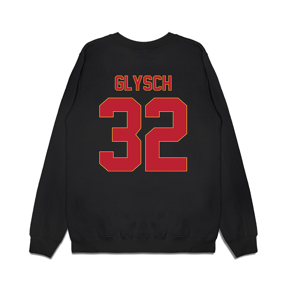 Ferris State - NCAA Women's Basketball : Melena Glysch - Vintage Basketball Premium Crewneck Sweatshirt-1