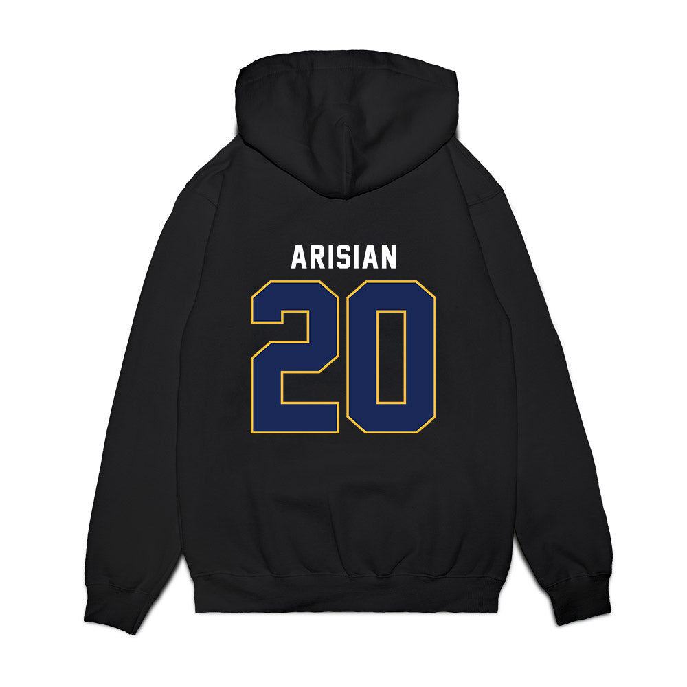 FPU - NCAA Men's Basketball : Arman Arisian - Vintage Basketball Premium Hooded Sweatshirt-1