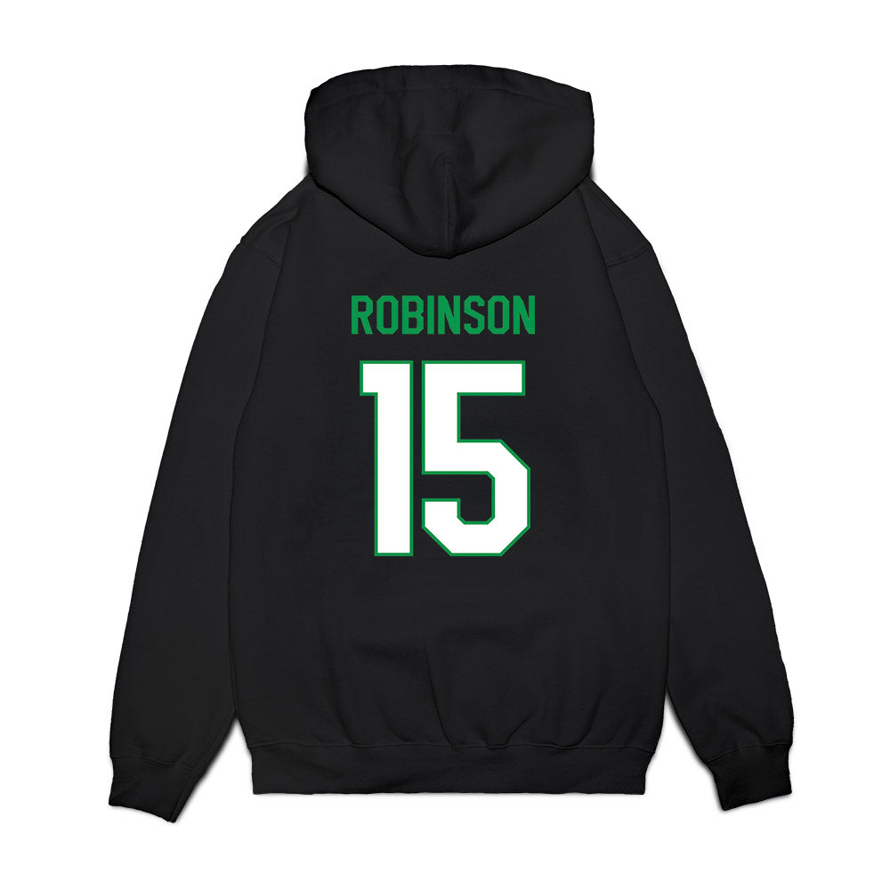 North Texas - NCAA Men's Basketball : Reece Robinson - Vintage Premium Hooded Sweatshirt-1