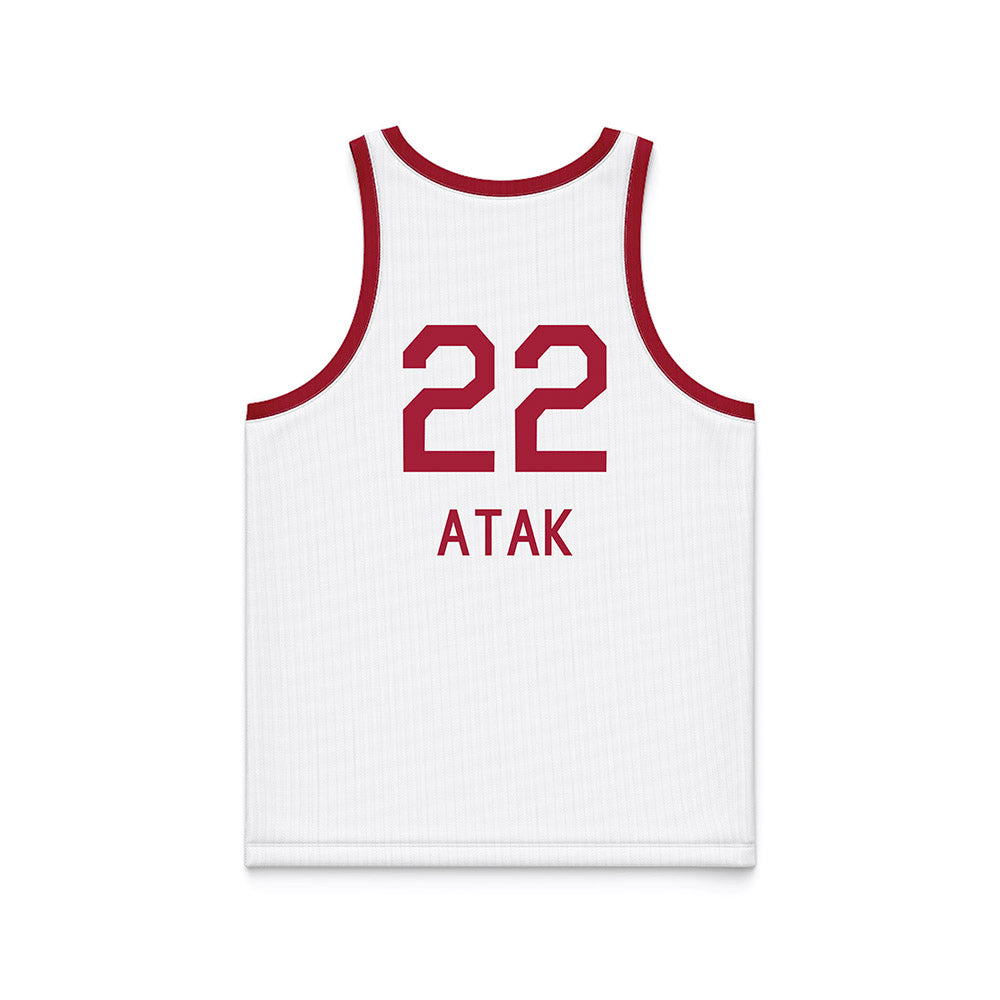 Oklahoma - NCAA Men's Basketball : Kuol Atak - White Basketball Jersey-1