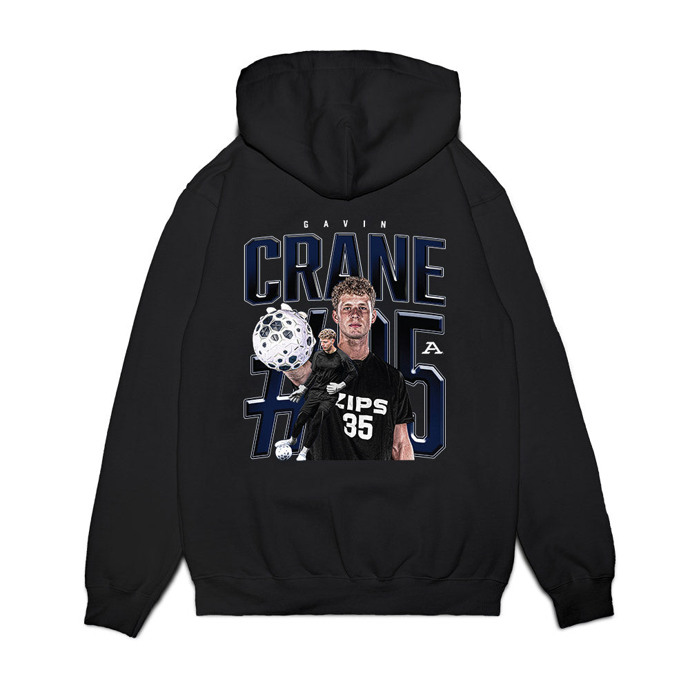 Akron - NCAA Men's Soccer : Gavin Crane - Collage Premium Hooded Sweatshirt-1