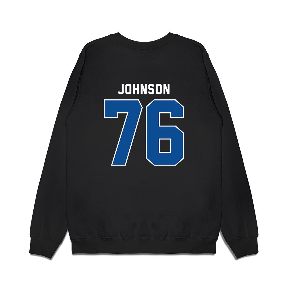 Indiana State - NCAA Football : Devion Johnson - Vintage Shersey Premium Crewneck Sweatshirt-1