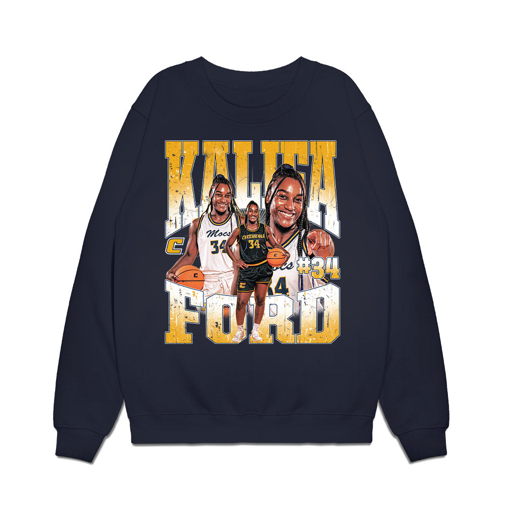 UTC - NCAA Women's Basketball : Kalifa Ford - Collage Premium Crewneck Sweatshirt-0