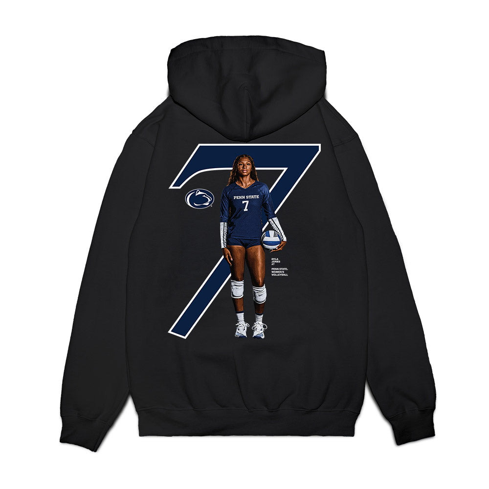Penn State - NCAA Women's Volleyball : Ryla Jones - Collage Premium Hooded Sweatshirt-1