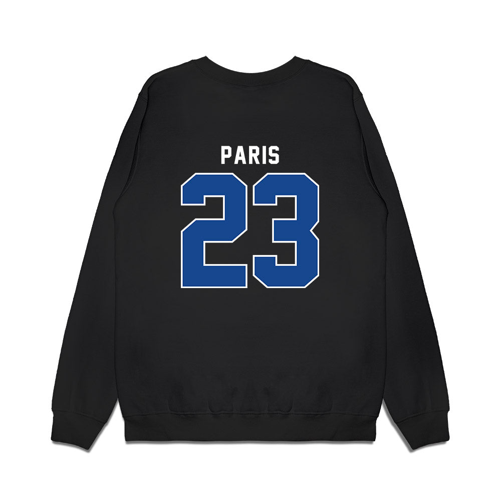SMU - NCAA Women's Basketball : Paulina Paris - Vintage Premium Crewneck Sweatshirt-1