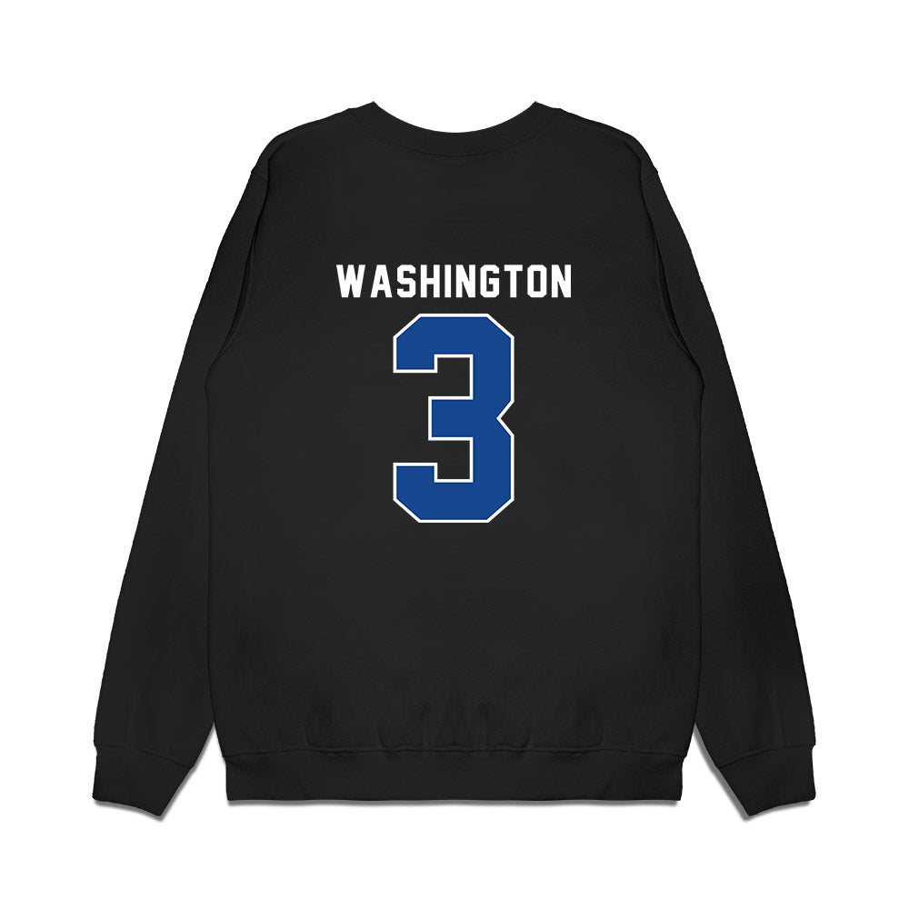 SMU - NCAA Men's Basketball : Corey Washington - Vintage Premium Crewneck Sweatshirt-1