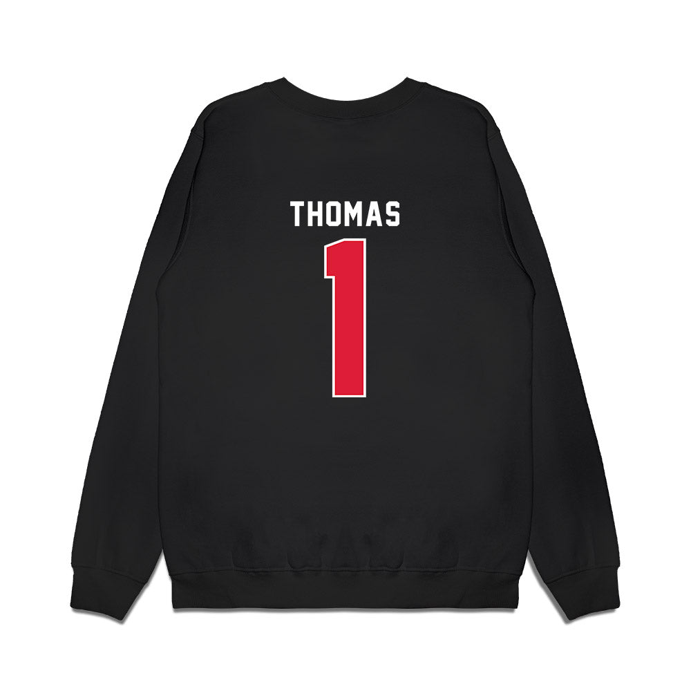 Dayton - NCAA Men's Basketball : Malcolm Thomas - Vintage Premium Crewneck Sweatshirt-1