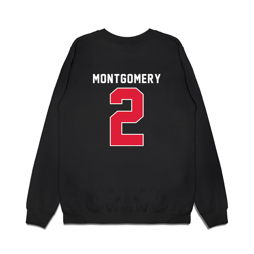 Dayton - NCAA Men's Basketball : De'Shayne Montgomery - Vintage Premium Crewneck Sweatshirt-1