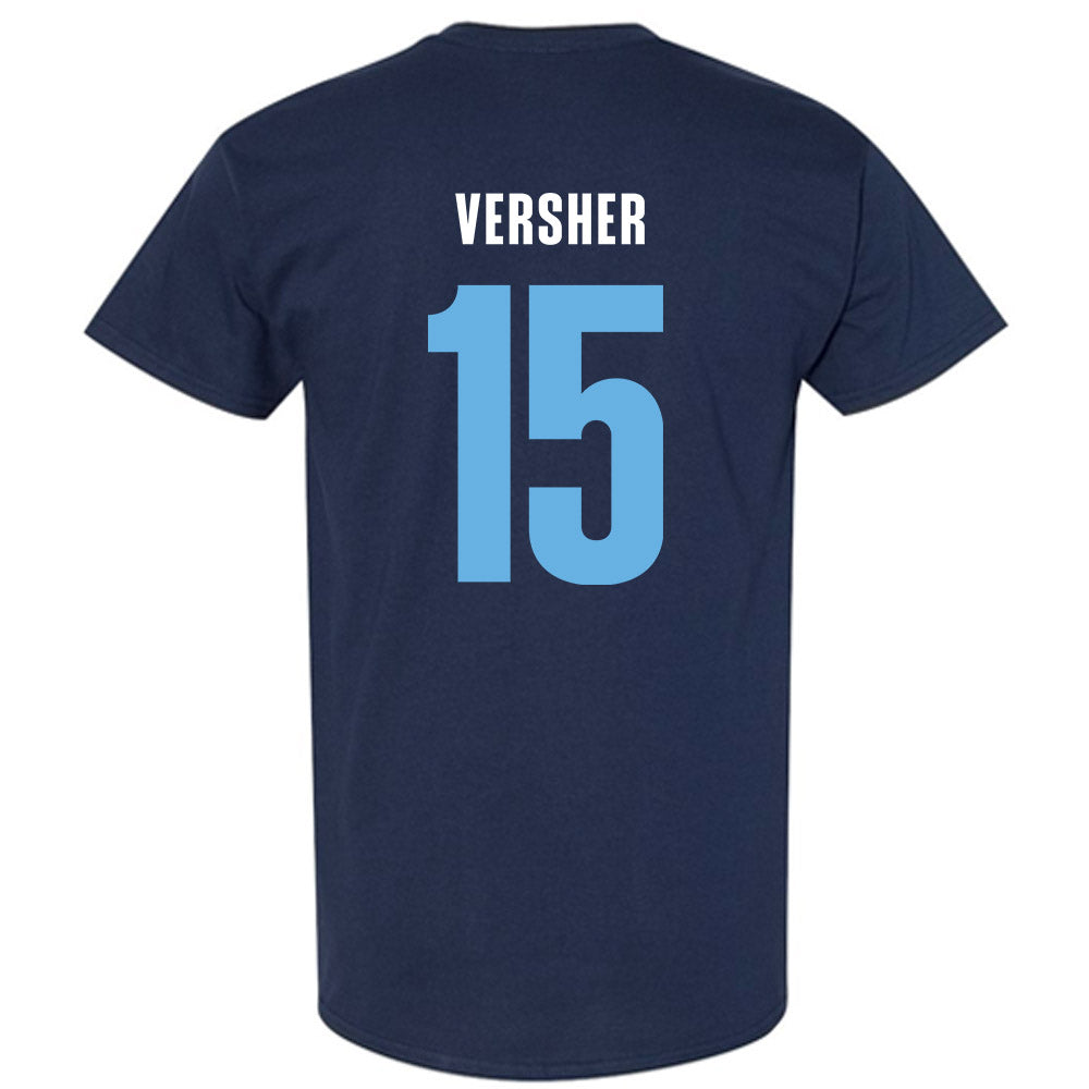 San Diego - NCAA Men's Basketball : Caleb Versher - Vintage Shersey T-Shirt-1