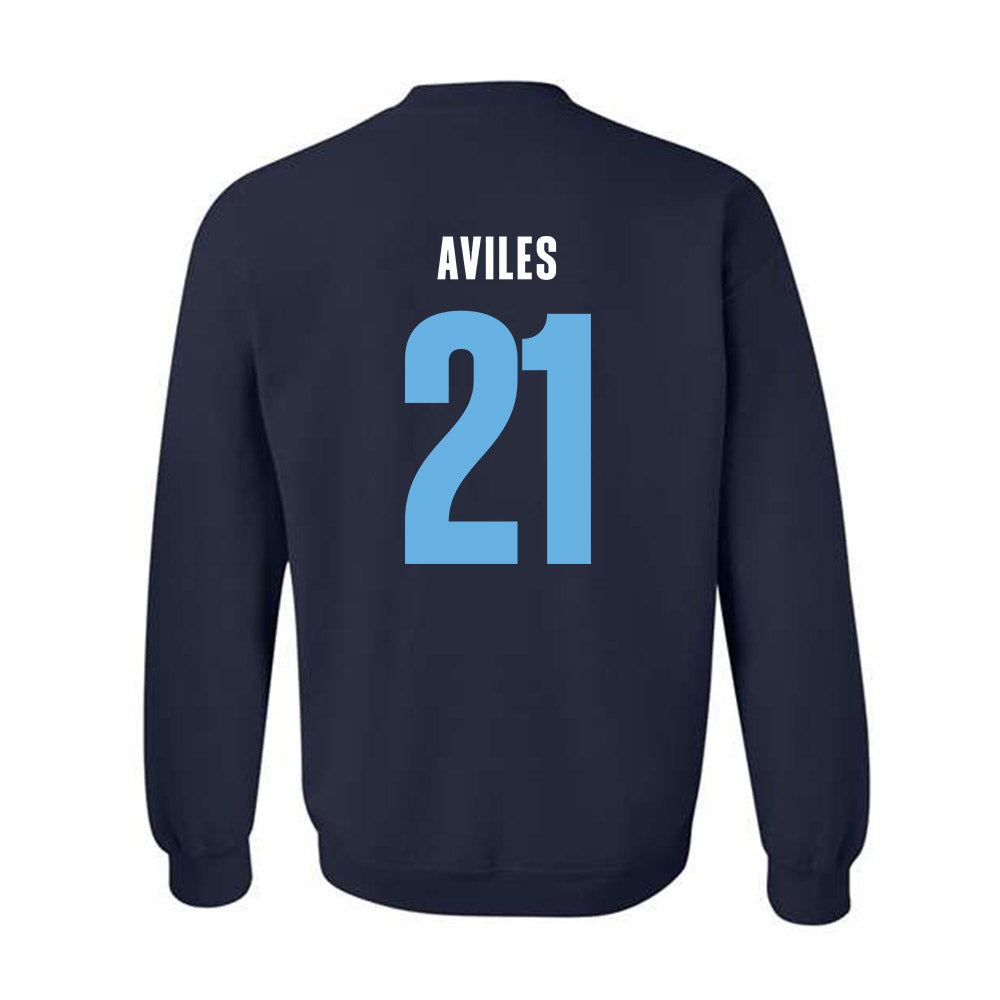 San Diego - NCAA Men's Basketball : Alejandro Aviles - Vintage Shersey Crewneck Sweatshirt-1