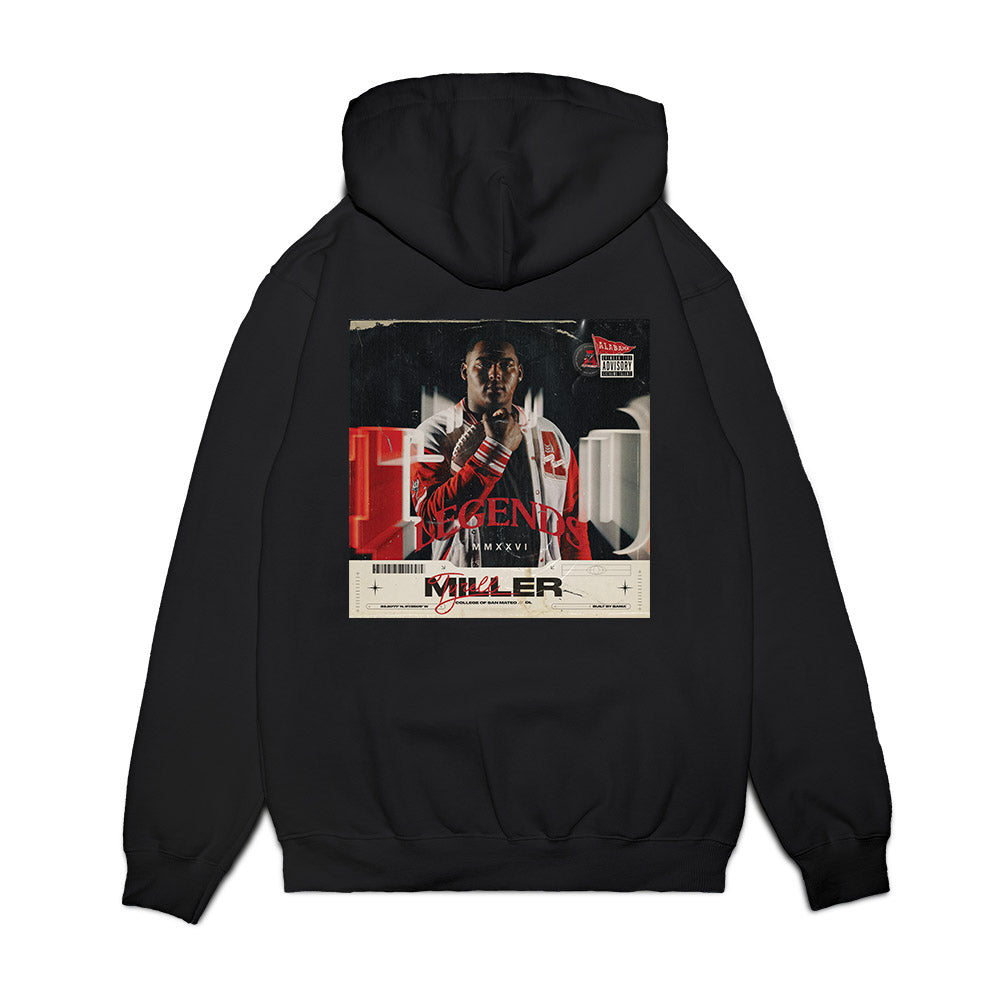 Alabama - NCAA Football : Tyrell Miller - Legends 2026 Premium Hooded Sweatshirt-1