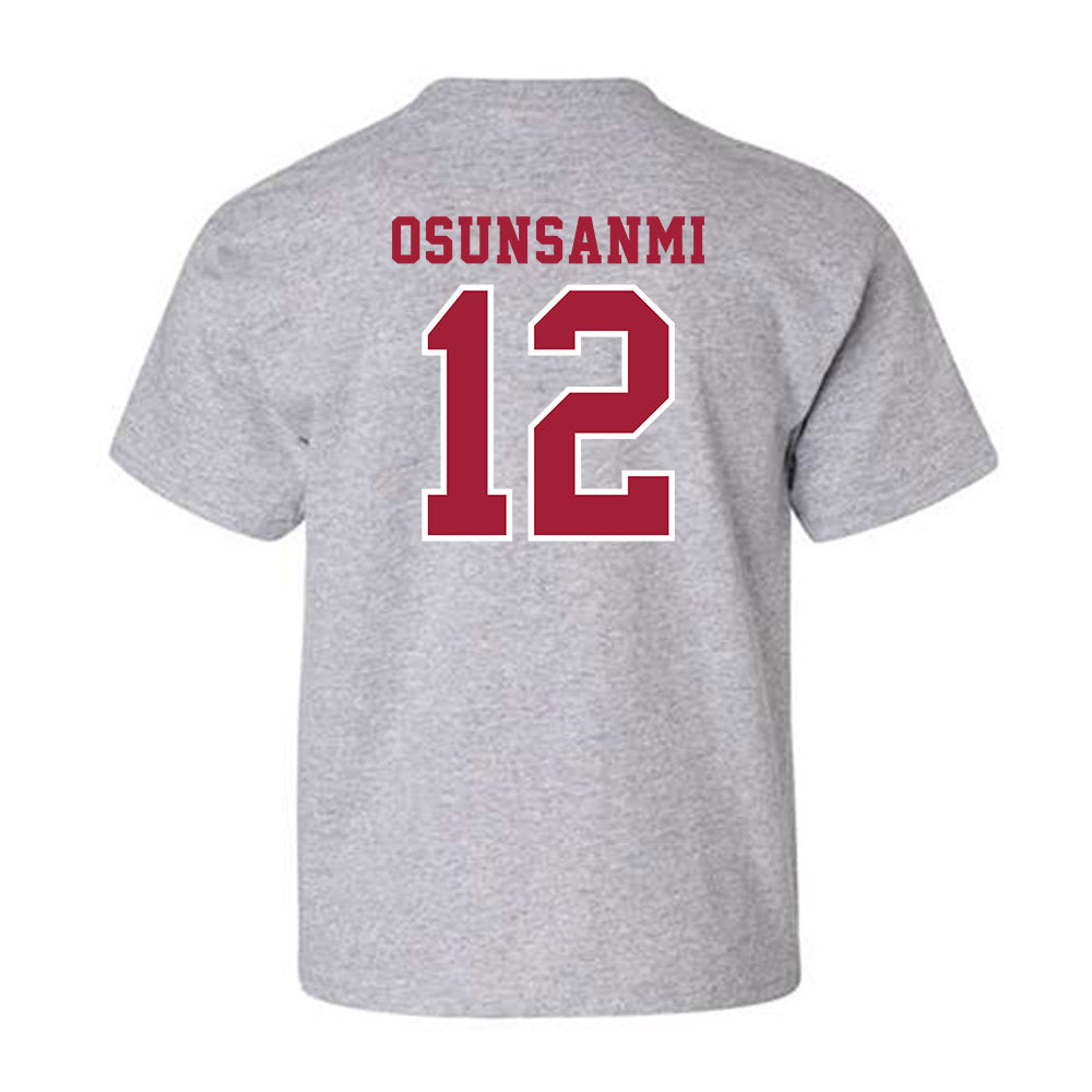 Indiana - NCAA Football : Tobi Osunsanmi - Helmet Shersey Youth T-Shirt-1