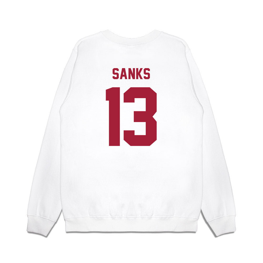 Indiana - NCAA Football : Jiquan Sanks - Undefeated Premium Crewneck Sweatshirt-1