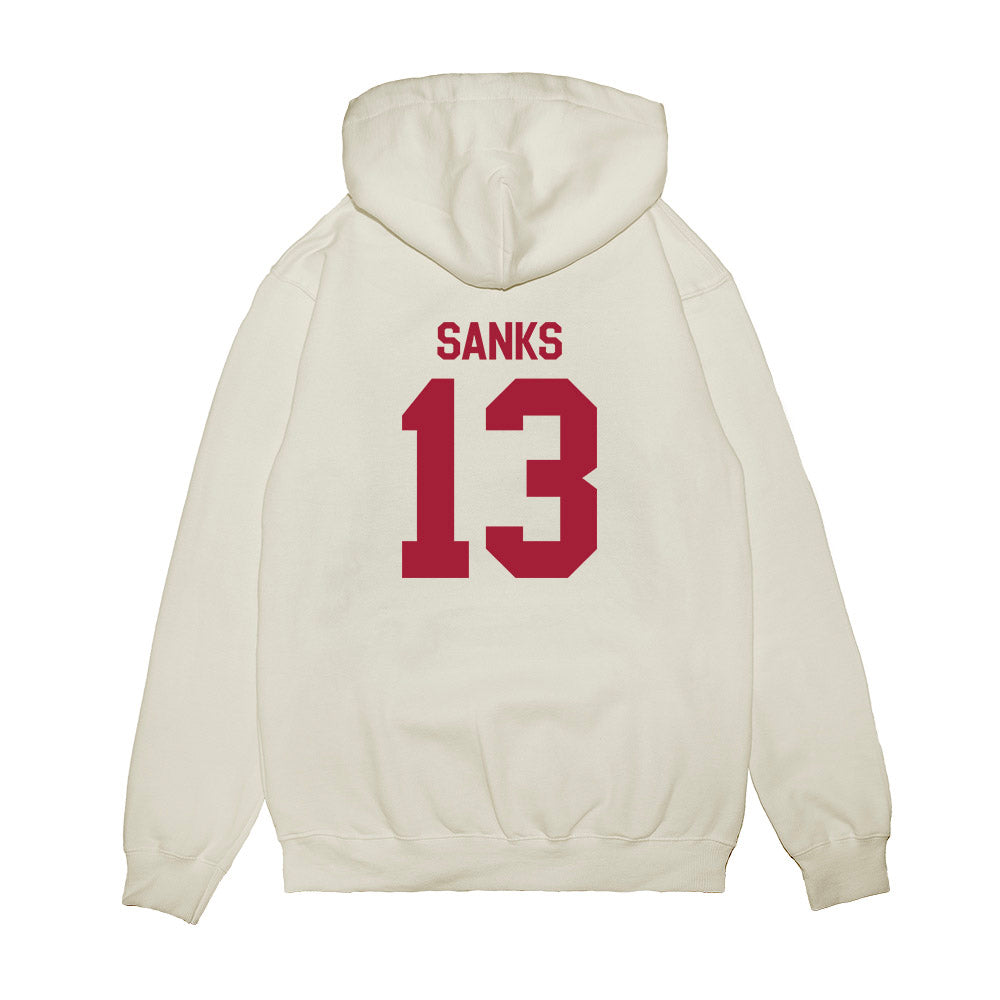 Indiana - NCAA Football : Jiquan Sanks - Flipping Champs Premium Hooded Sweatshirt-1