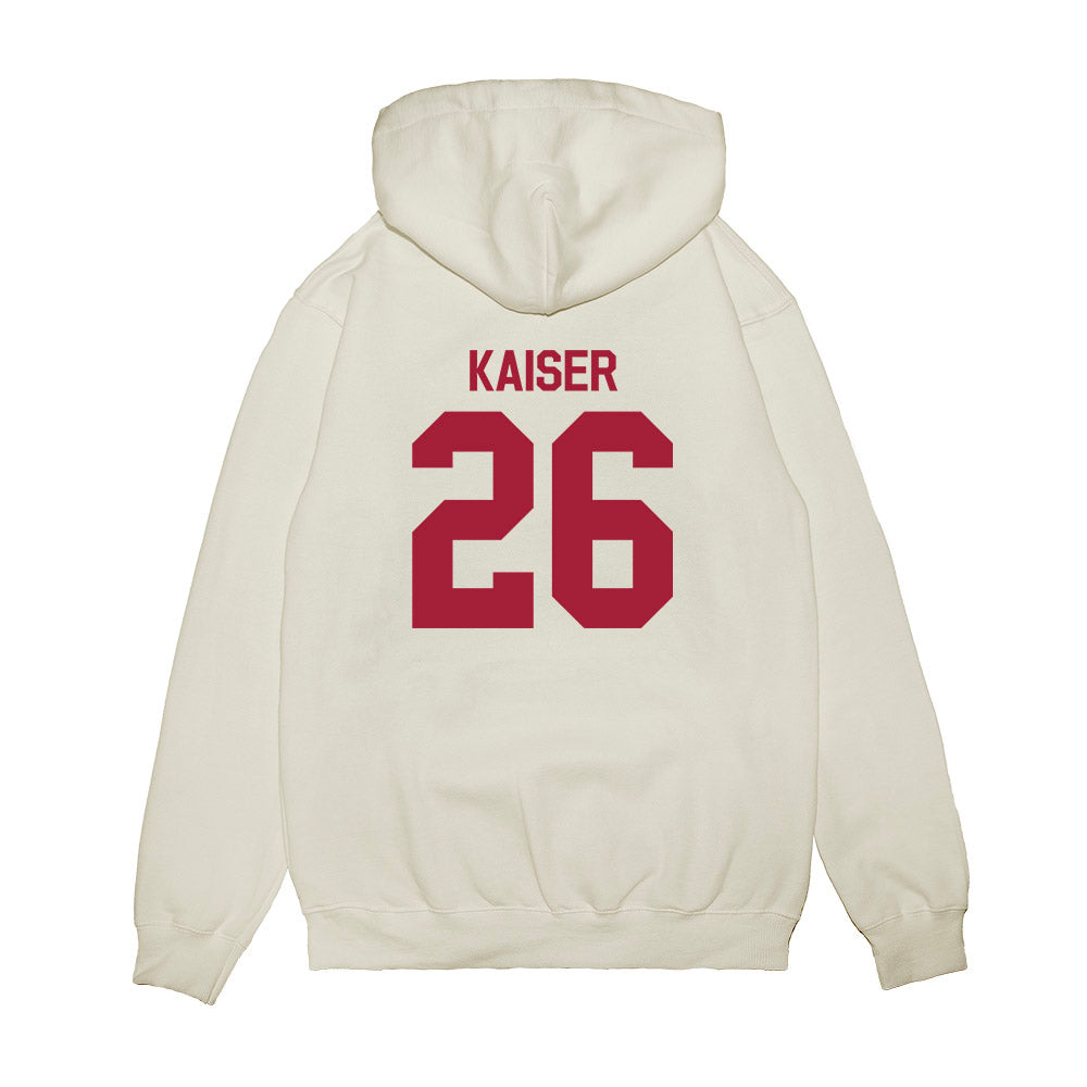 Indiana - NCAA Football : Cade Kaiser - Flipping Champs Premium Hooded Sweatshirt-1