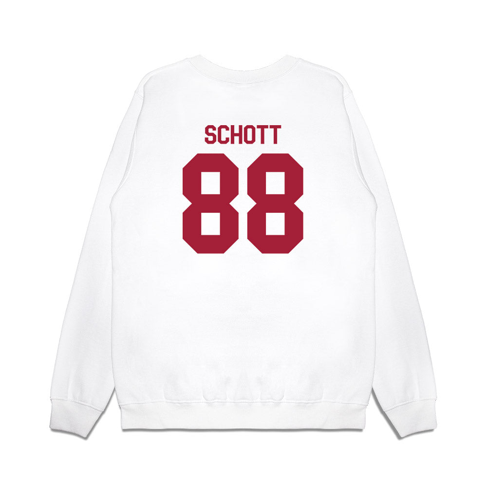 Indiana - NCAA Football : Brock Schott - Flipping Champs Premium Crewneck Sweatshirt-1