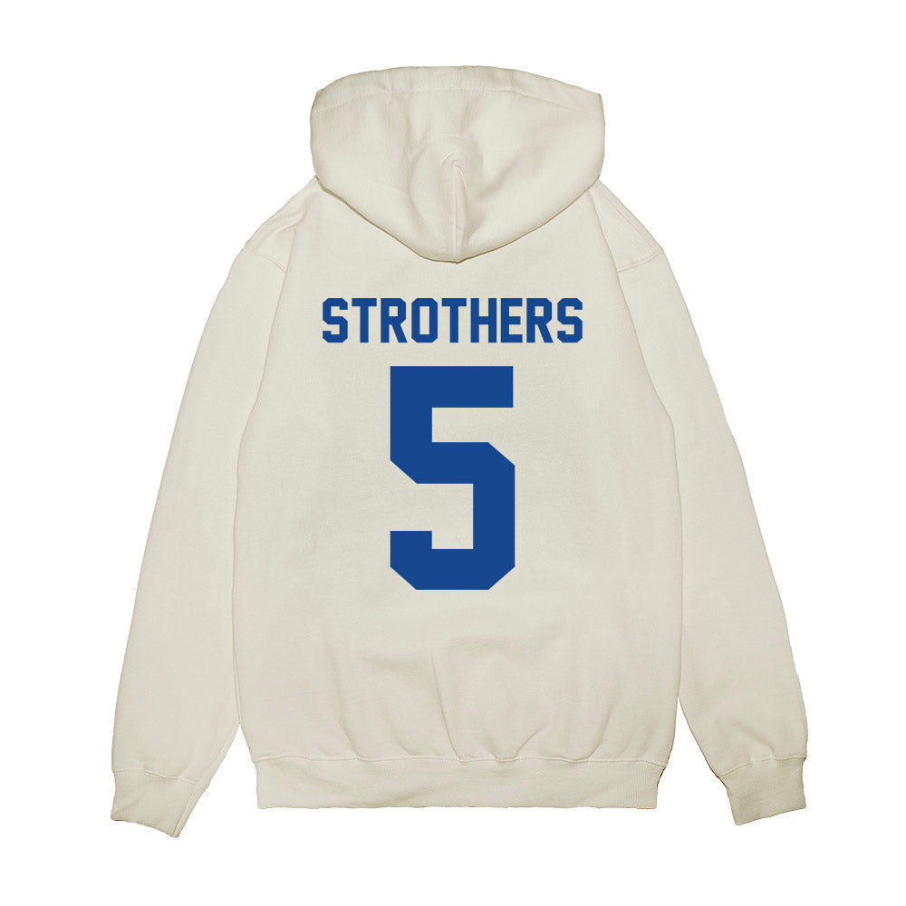 Hampton - NCAA Men's Basketball : Etienne Strothers - Vintage Shersey Premium Hooded Sweatshirt-1