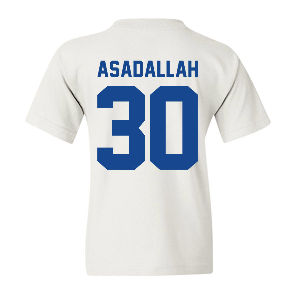 Hampton - NCAA Men's Basketball : Hamza Asadallah - Vintage Shersey Youth T-Shirt-1
