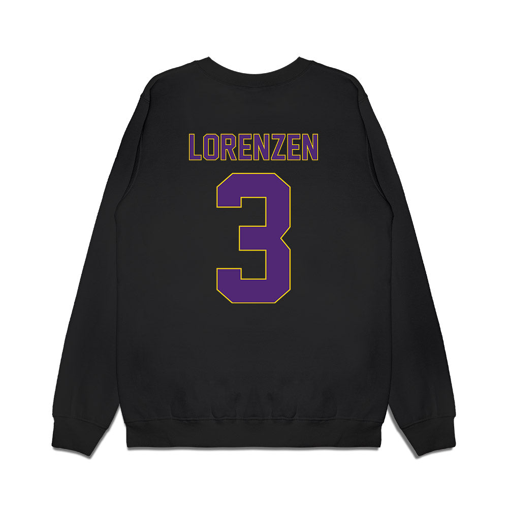 WIU - NCAA Men's Basketball : Lucas Lorenzen - Vintage Basketball Premium Crewneck Sweatshirt-1