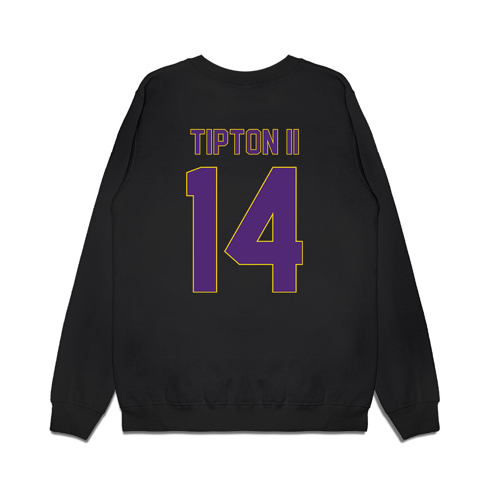 WIU - NCAA Men's Basketball : Steven Tipton II - Vintage Basketball Premium Crewneck Sweatshirt-1