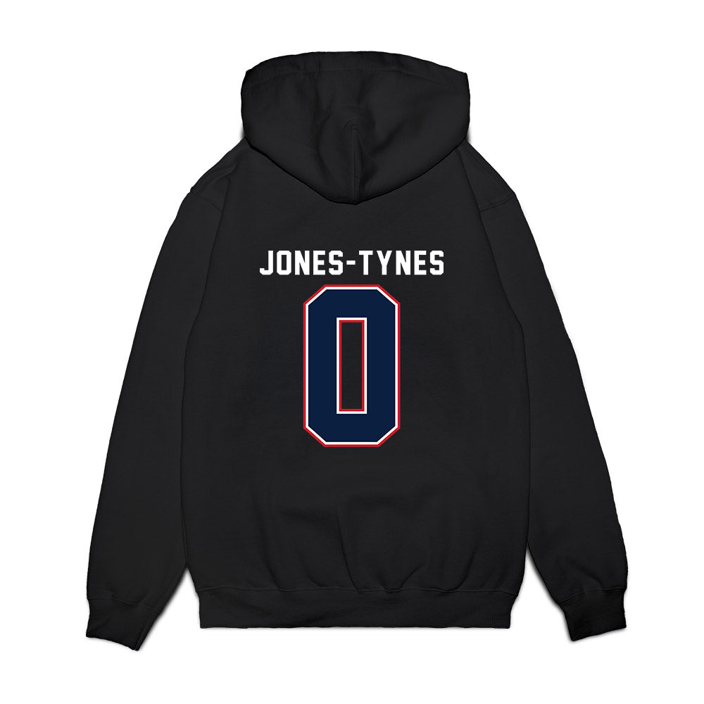 Robert Morris - NCAA Women's Basketball : Markeli Jones-Tynes - Vintage Basketball Premium Hooded Sweatshirt-1