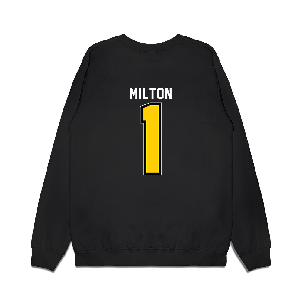 Wichita State - NCAA Women's Basketball : Jamari Milton - Vintage Basketball Shersey Premium Crewneck Sweatshirt-1