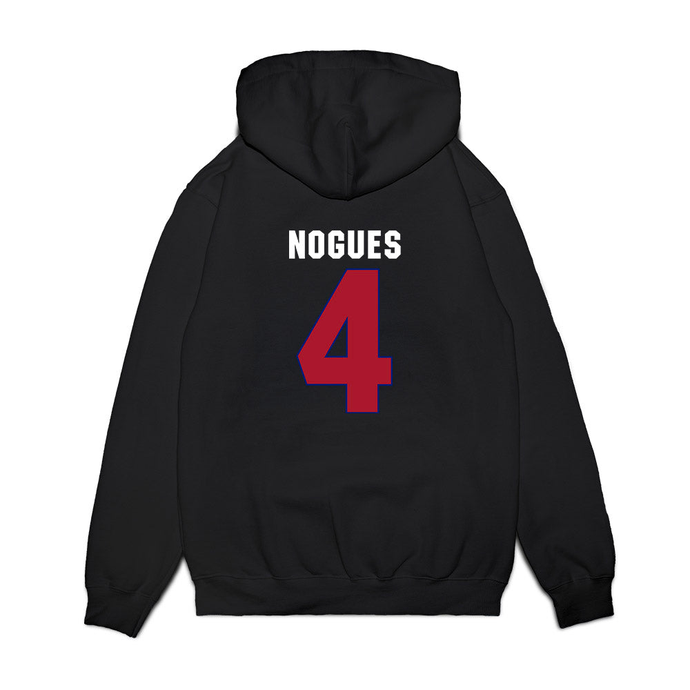 American - NCAA Women's Basketball : Laura Nogues - Vintage Shersey Premium Hooded Sweatshirt-1