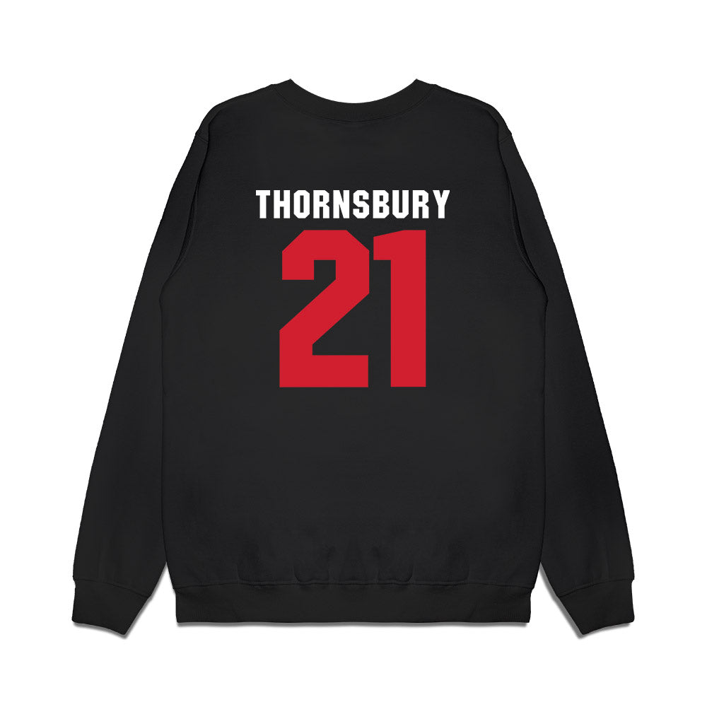 Jax State - NCAA Women's Basketball : Kyera Thornsbury - Vintage Basketball Premium Crewneck Sweatshirt-1