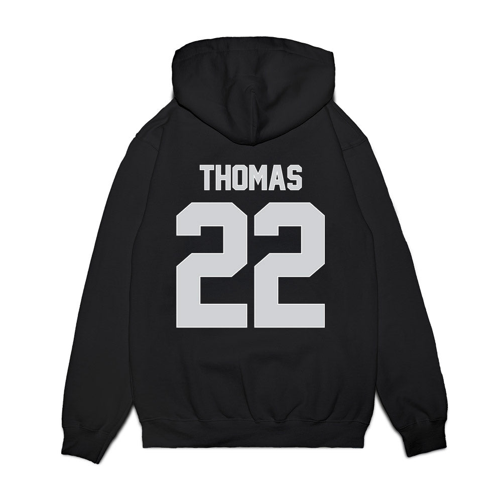 UW Green Bay - NCAA Men's Basketball : LeBron Thomas - Vintage Premium Hooded Sweatshirt-1