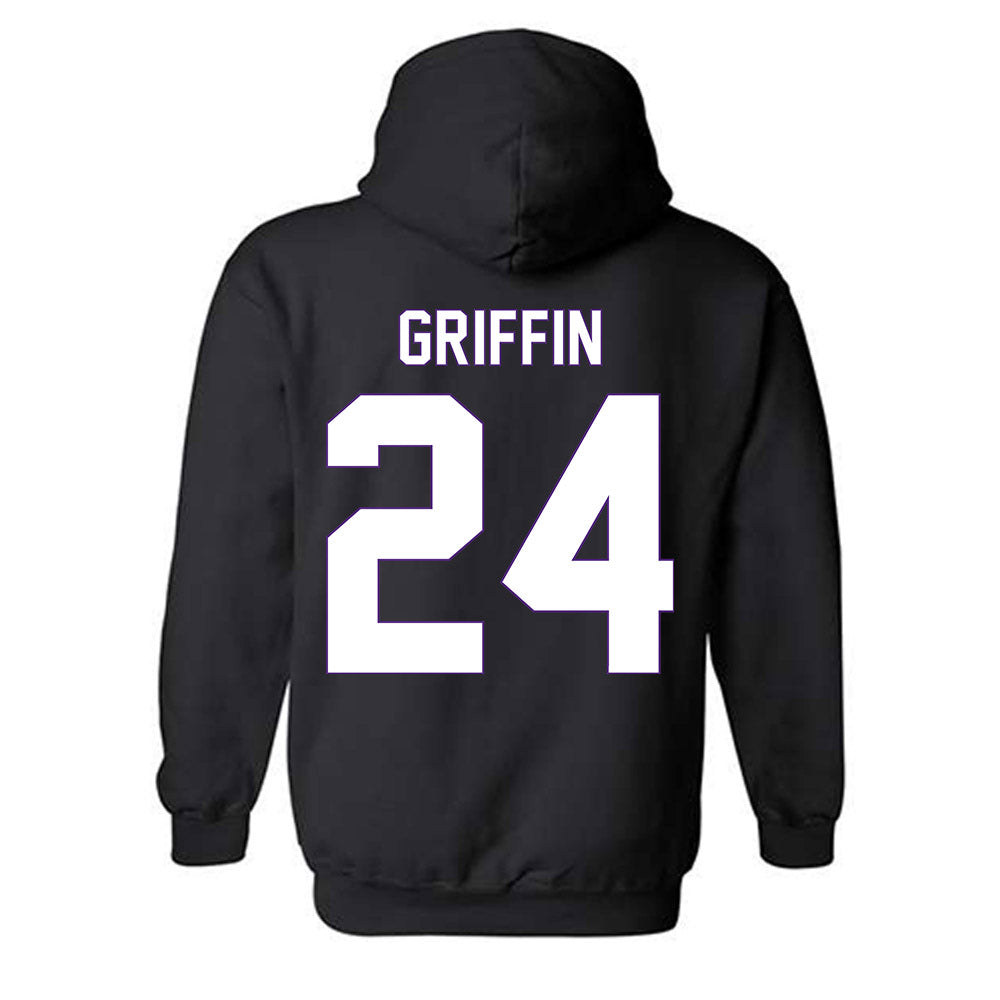 Central Arkansas - NCAA Women's Basketball : Kamryn Griffin - Vintage Shersey Hooded Sweatshirt-1