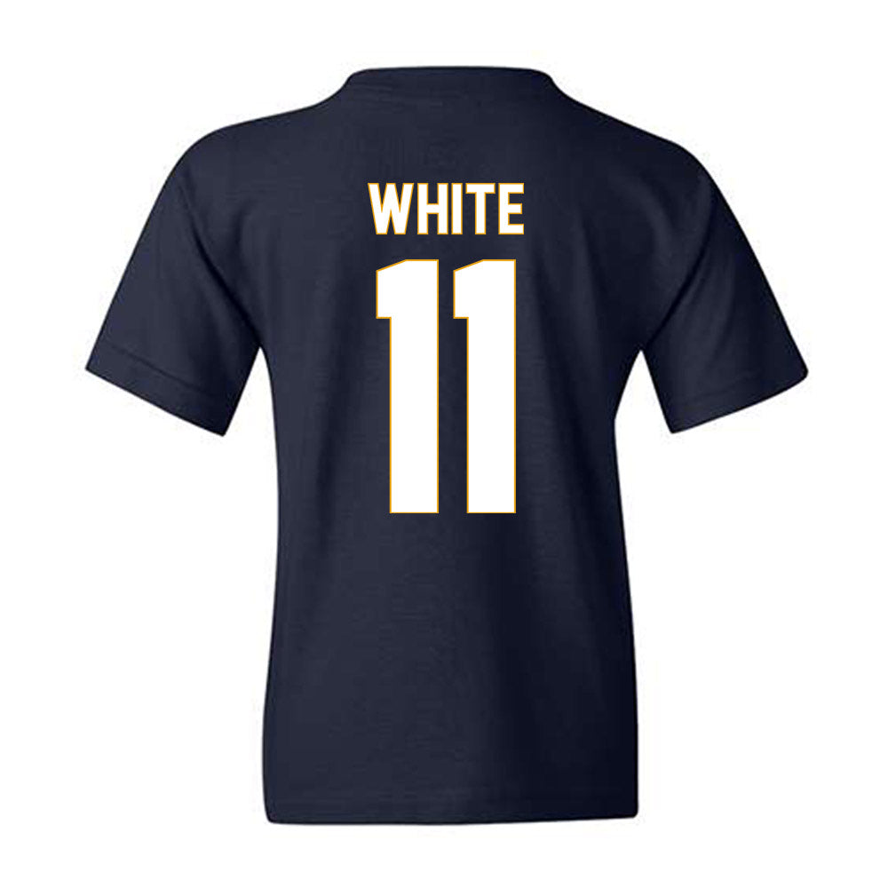 ETBU - NCAA Men's Basketball : Campbell White - Vintage Shersey Youth T-Shirt-1