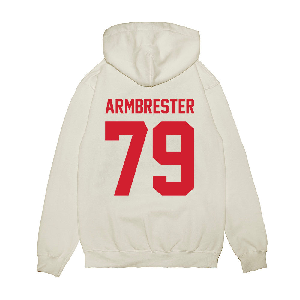 NWOSU - NCAA Men's Basketball : Robbie Armbrester - Vintage Basketball Premium Hooded Sweatshirt-1