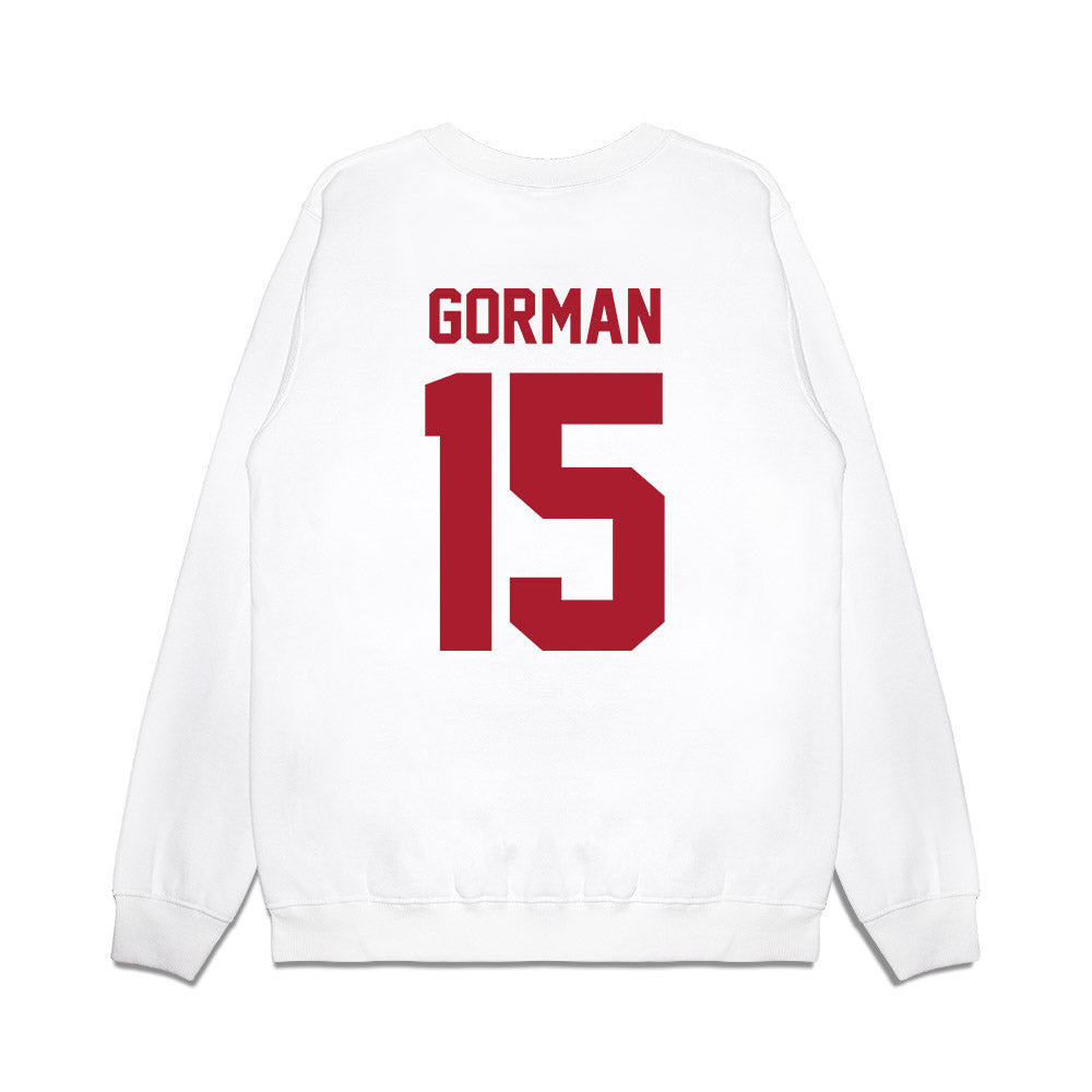 Stony Brook - NCAA Men's Basketball : Quin Gorman - Vintage Basketball Premium Crewneck Sweatshirt-1