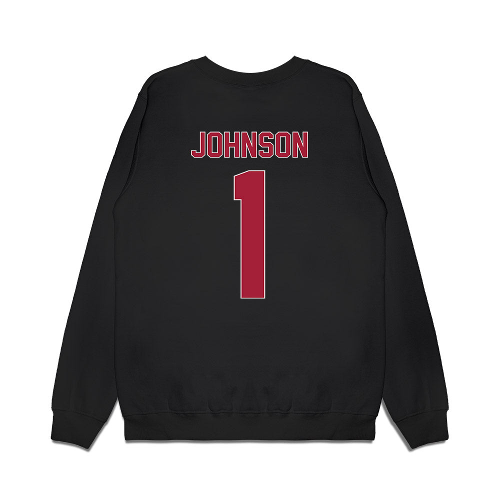St. Joe's - NCAA Men's Basketball : Mekai Johnson - Vintage Basketball Premium Crewneck Sweatshirt-1