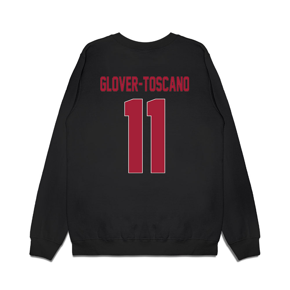 St. Joe's - NCAA Men's Basketball : Jaiden Glover-Toscano - Vintage Basketball Premium Crewneck Sweatshirt-1