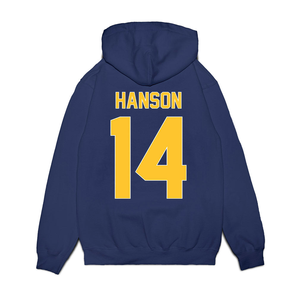 UCI - NCAA Women's Basketball : Summah Hanson - Vintage Basketball Shersey Fleece Hooded Sweatshirt-1