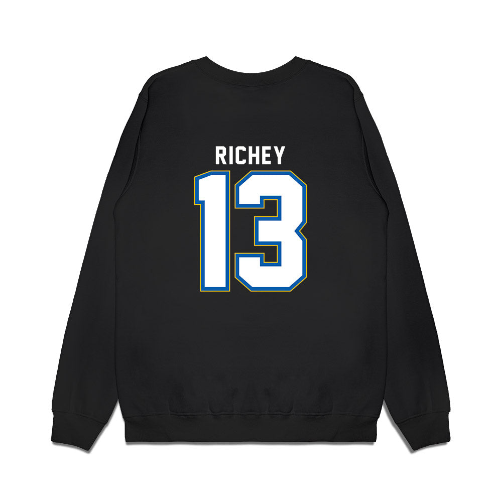 TAMUK - NCAA Women's Basketball : Landri Richey - Vintage Basketball Shersey Premium Crewneck Sweatshirt-1