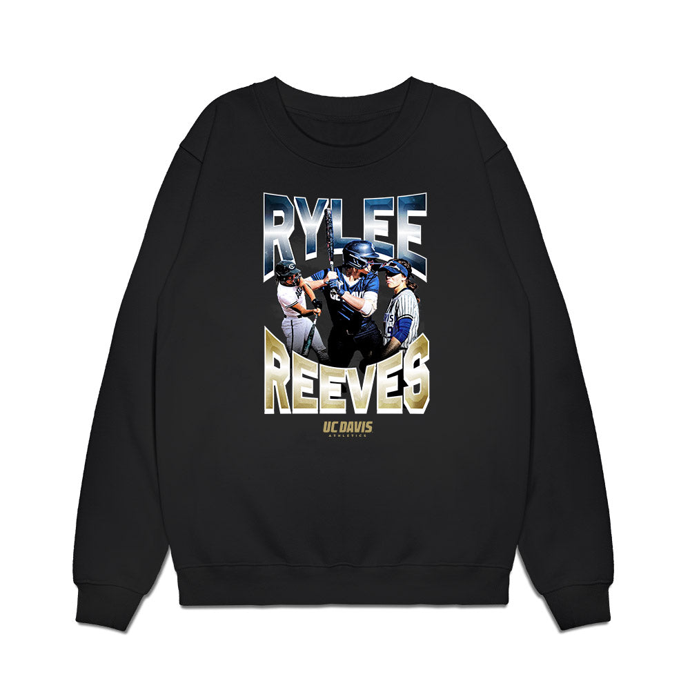 UC Davis - NCAA Softball : Rylee Reeves - Collage Premium Crewneck Sweatshirt-0