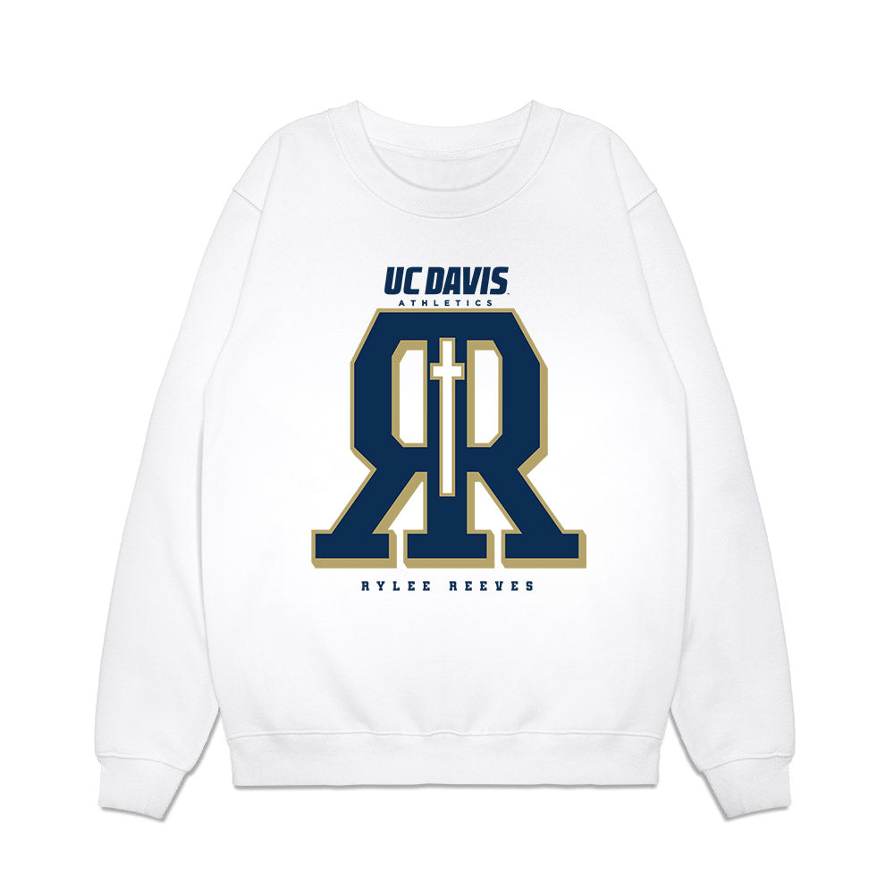 UC Davis - NCAA Softball : Rylee Reeves - Graphic Premium Crewneck Sweatshirt-0