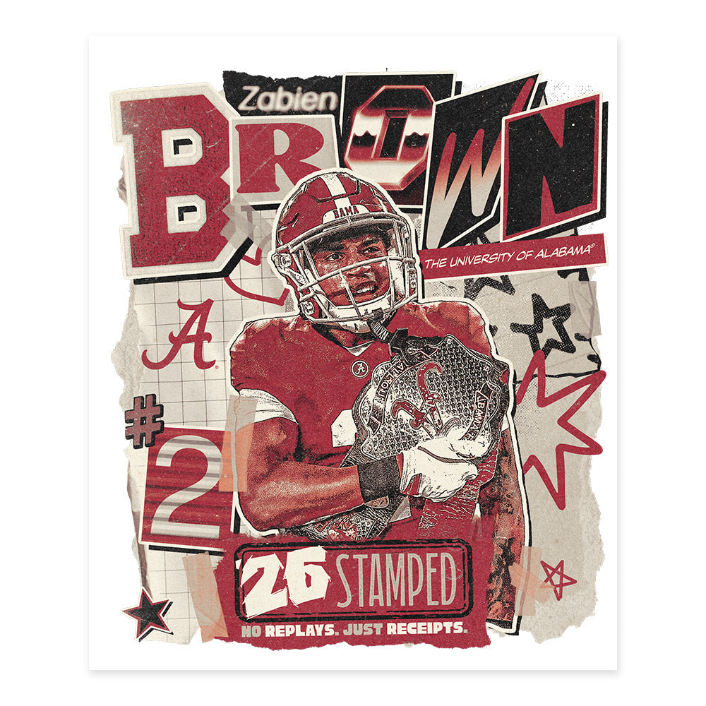 Alabama - NCAA Football : Zabien Brown - 25 season moments Poster 20x24-0