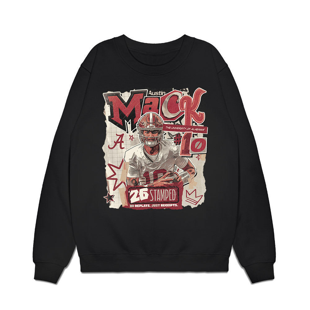 Alabama - NCAA Football : Austin Mack - Premium Crewneck Sweatshirt-0