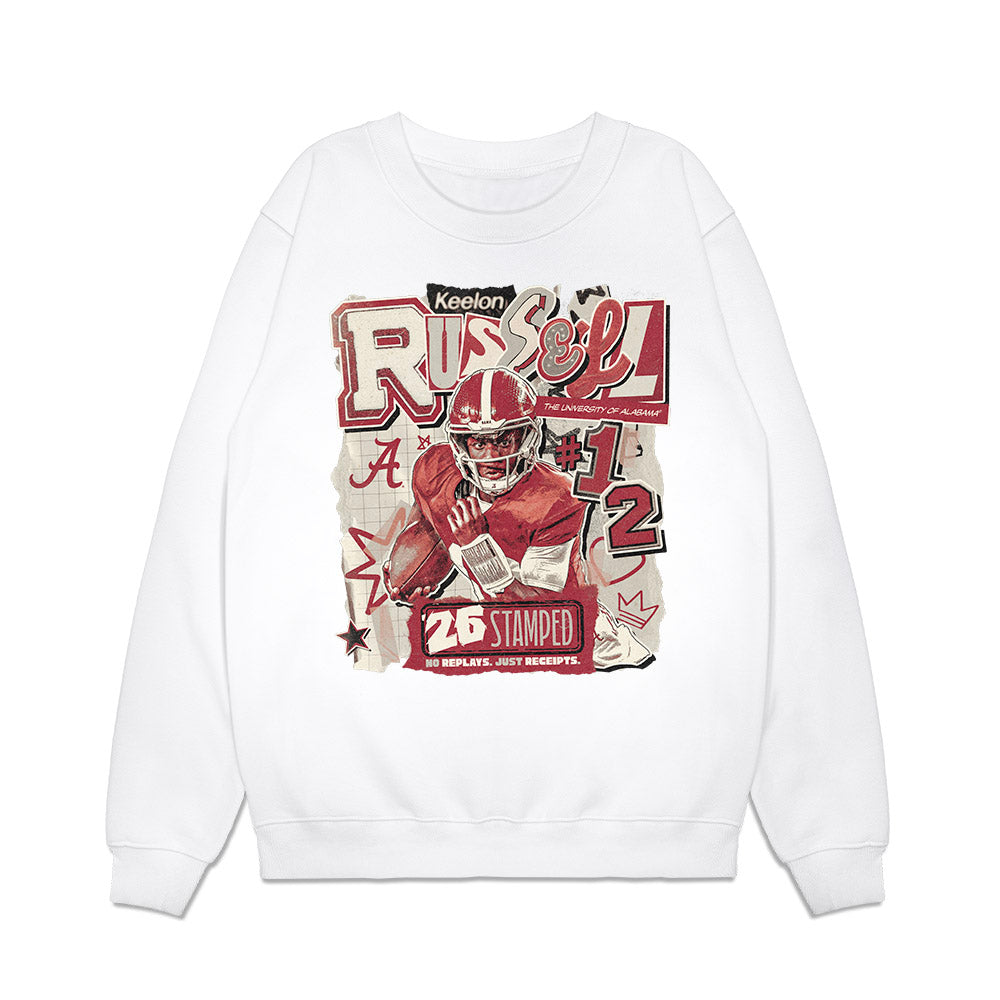 Alabama - NCAA Football : Keelon Russell - Premium Crewneck Sweatshirt-0