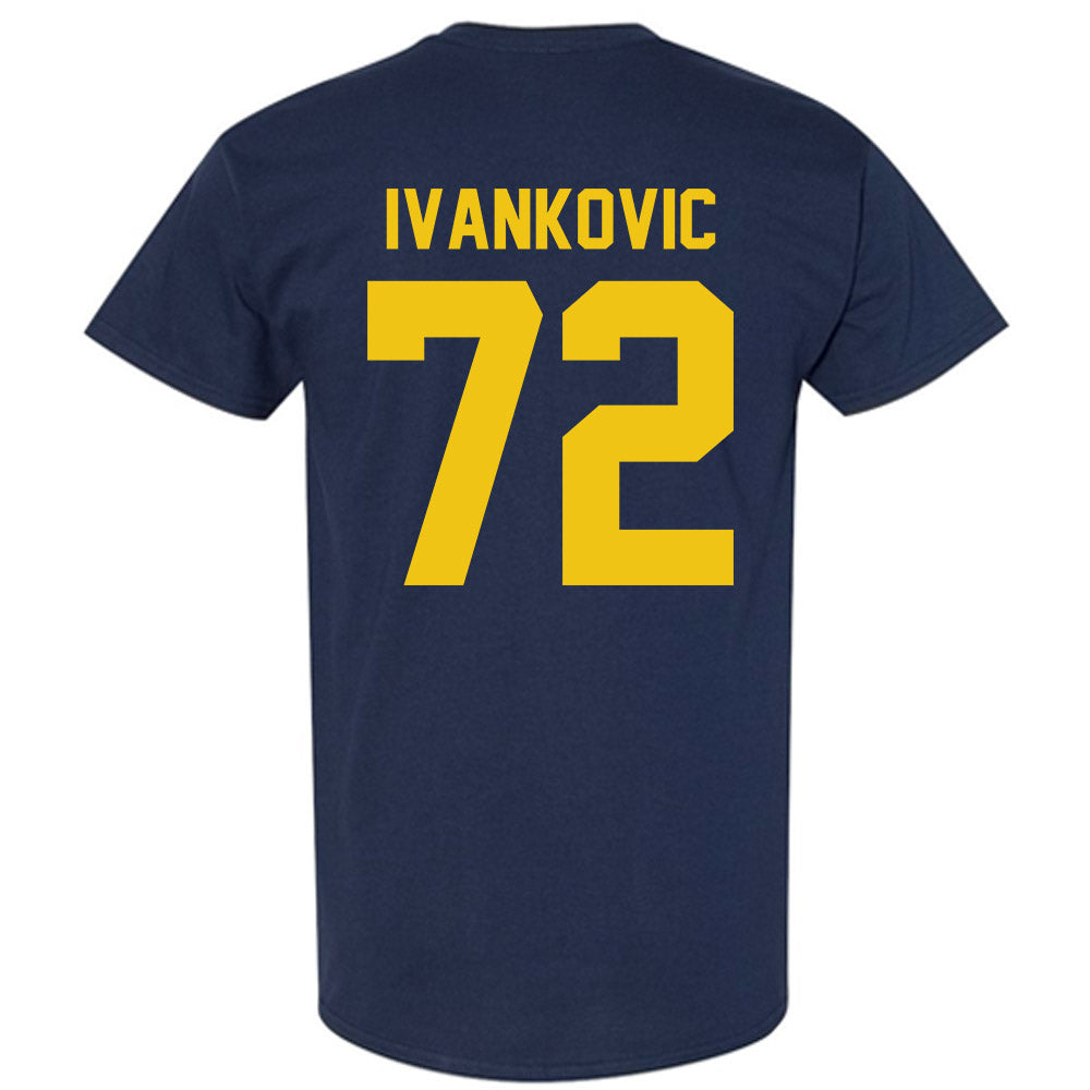 Michigan - NCAA Men's Ice Hockey : Jack Ivankovic - Vintage Shersey T-Shirt-1
